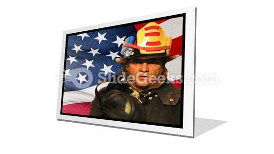 American Firefighter PowerPoint Icon F