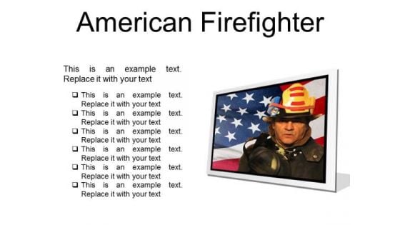 American Firefighter Youth PowerPoint Presentation Slides F