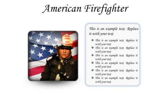 American Firefighter Youth PowerPoint Presentation Slides S