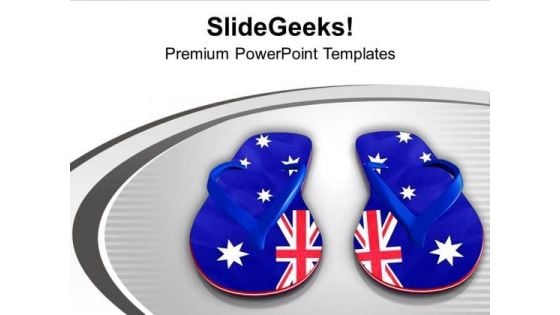American Flip Flops PowerPoint Templates Ppt Backgrounds For Slides 0413 American Flip Flops PowerPoint Templates Ppt Backgrounds For Slides 0413