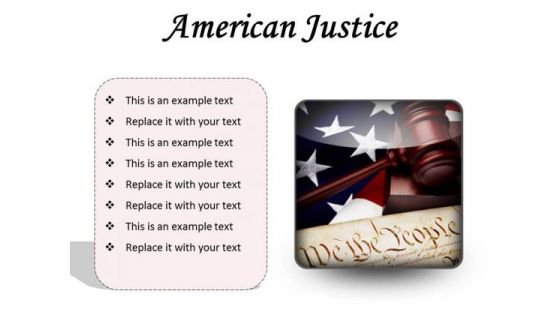 American Justice Law PowerPoint Presentation Slides S