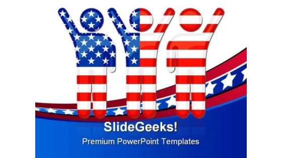 American People PowerPoint Template 1010