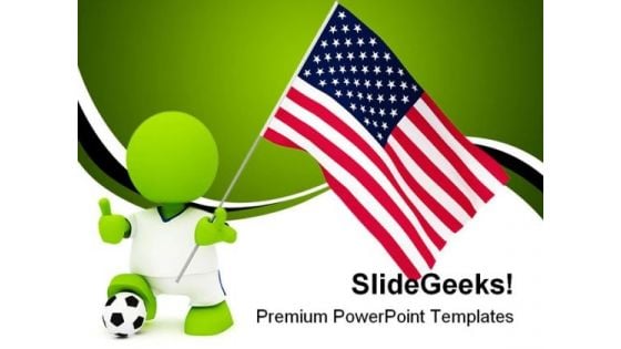 American Soccer Sports PowerPoint Templates And PowerPoint Backgrounds 0311