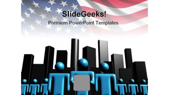 American Team Business PowerPoint Backgrounds And Templates 0111