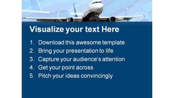 Americana Airplane Transportation PowerPoint Themes And PowerPoint Slides 0511