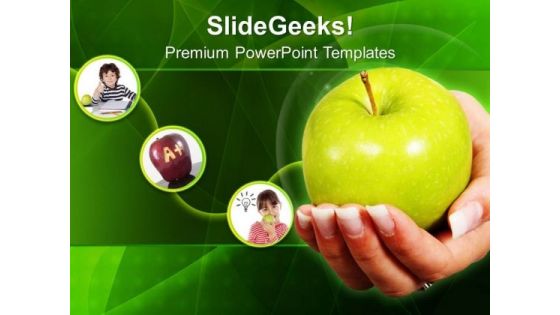 An Apple A Day Keeps Doctor Away PowerPoint Templates Ppt Backgrounds For Slides 0313