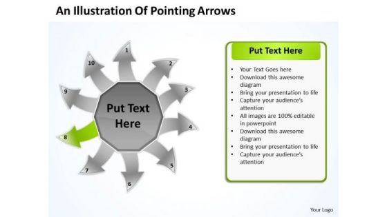 An Illustration Of Pointing Arrows Ppt Charts And PowerPoint Templates