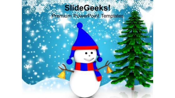 Analogy Of Snowman And Pine Tree Christmas PowerPoint Templates Ppt Backgrounds For Slides 1212 Analogy Of Snowman And Pine Tree Christmas PowerPoint Templates Ppt Backgrounds For Slides 1212