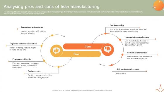 Analysing Pros And Cons Of Lean Manufacturing Implementing Manufacturing Strategy SS V Analysing Pros And Cons Of Lean Manufacturing Implementing Manufacturing Strategy SS V