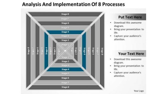 Analysis And Implementation Of 8 Processess Ppt Business Plan PowerPoint Templates