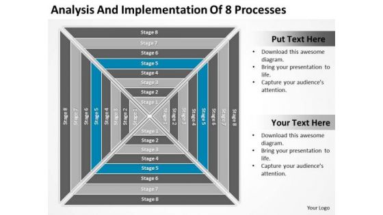 Analysis And Implementation Of 8 Processess Ppt Business Plan Program PowerPoint Templates