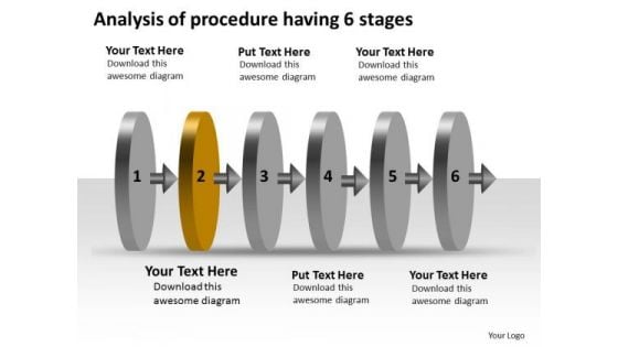 Analysis Of Procedure Having 6 Stages Circuit Drawing PowerPoint Slides