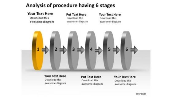 Analysis Of Procedure Having 6 Stages Production Plan Company PowerPoint Slides