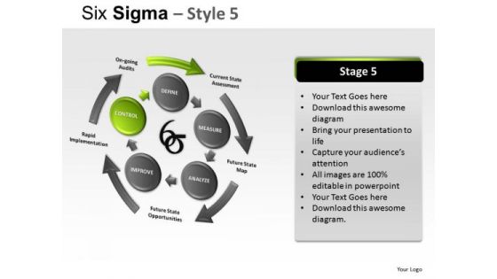 Analysis Six Sigma 5 PowerPoint Slides And Ppt Diagram Templates