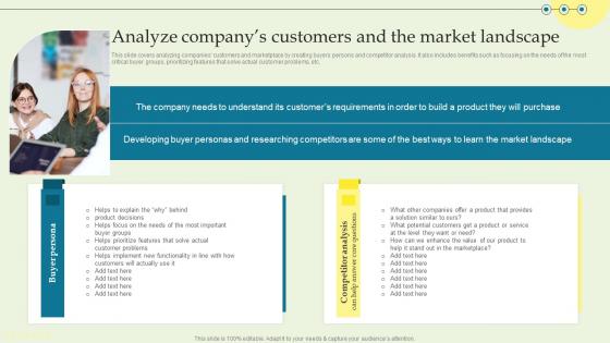 Analyze Companys Customers And The Product Techniques And Innovation Diagrams PDF