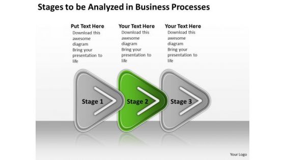 Analyzed In Business PowerPoint Theme Processes Written Plan Templates