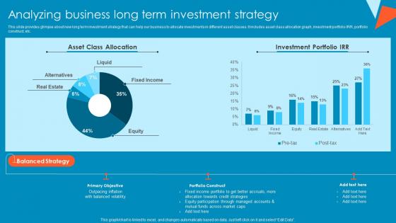 Analyzing Business Long Term Investment Tactical Financial Governance Summary Pdf