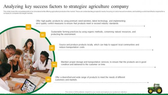 Analyzing Key Success Factors To Strategize Agriculture Business Plan Go To Market Strategy Download Pdf