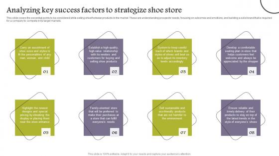 Analyzing Key Success Factors To Strategize Company Analysis Of Shoe Store Pictures Pdf