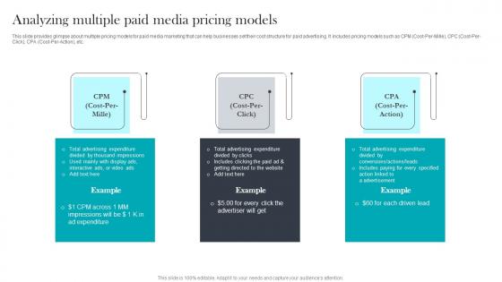 Analyzing Multiple Paid Media Advertising For Optimizing Customer Demonstration Pdf