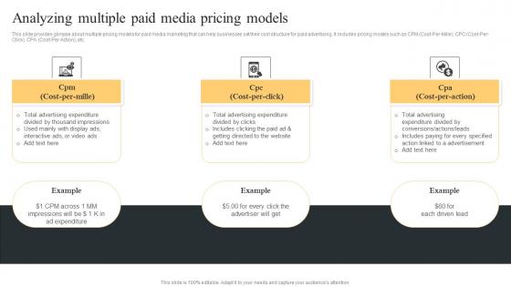 Analyzing Multiple Paid Media Comprehensive Guide For Paid Media Marketing Strategies Professional Pdf