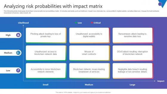 Analyzing Risk Probabilities Comprehensive Guide To Blockchain Digital Security Structure Pdf