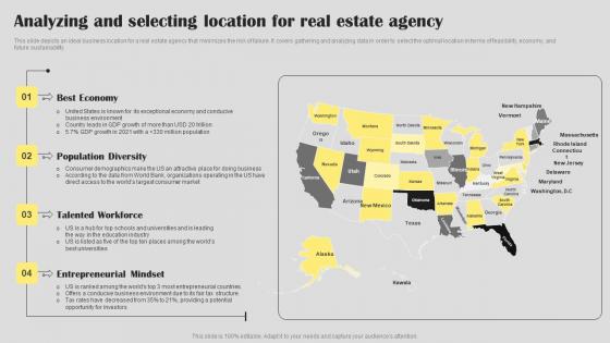 Analyzing Selecting Location Real Estate Agency Business Plan Go To Market Strategy Slides Pdf Analyzing Selecting Location Real Estate Agency Business Plan Go To Market Strategy Slides Pdf