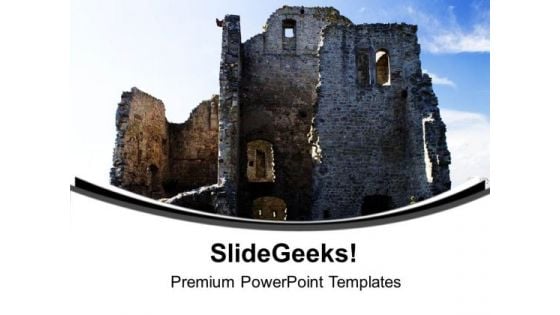 Ancient Castle Fortified Structures PowerPoint Templates Ppt Backgrounds For Slides 0613