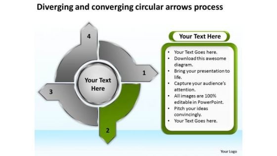 And Converging Circular Arrows Process Success Motion PowerPoint Templates