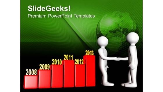 Annual Growth Chart Of Successful Business PowerPoint Templates Ppt Backgrounds For Slides 0613