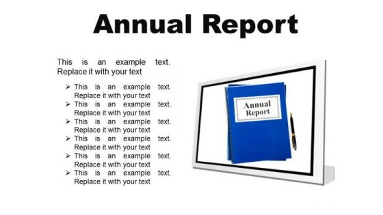 Annual Report Business PowerPoint Presentation Slides F