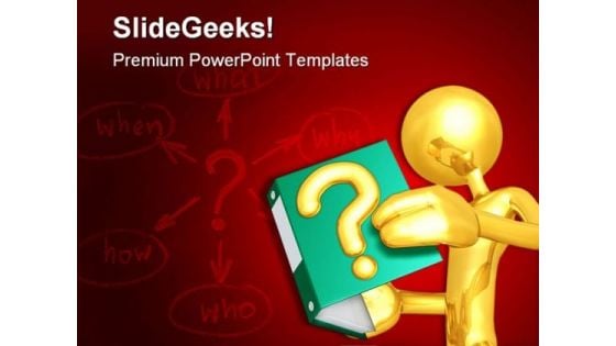 Answers Book Business PowerPoint Themes And PowerPoint Slides 0711