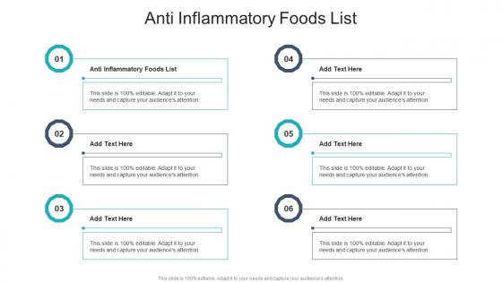 Anti Inflammatory Foods List In Powerpoint And Google Slides Cpb