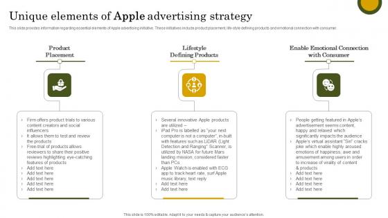 Apple Branding Strategy To Become Market Leader Unique Elements Apple Advertising Graphics Pdf