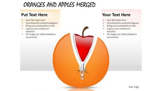 Apple Disguised As Orange PowerPoint Slides And Ppt Diagram Templates