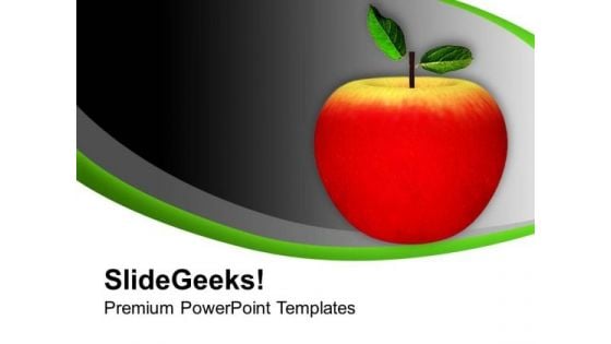 Apple The King Of Fruit Good For Health PowerPoint Templates Ppt Backgrounds For Slides 0713 Apple The King Of Fruit Good For Health PowerPoint Templates Ppt Backgrounds For Slides 0713