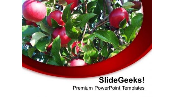 Apples Are Good For Health PowerPoint Templates Ppt Backgrounds For Slides 0613