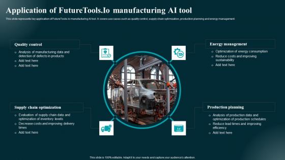 Application Of Futuretools Io Manufacturing AI Tool Applications And Impact Summary Pdf