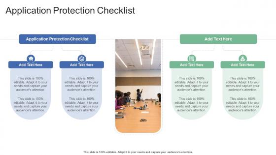 Application Protection Checklist In Powerpoint And Google Slides Cpb