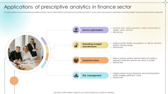 Applications Of Prescriptive Analytics In Finance Sector Data Analytics SS V Applications Of Prescriptive Analytics In Finance Sector Data Analytics SS V