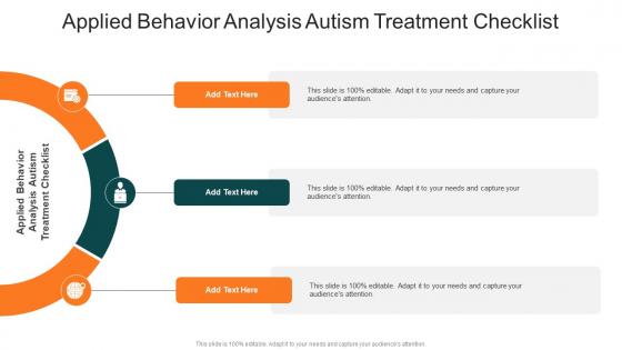 Applied Behavior Analysis Autism Treatment Checklist In Powerpoint And Google Slides Cpb