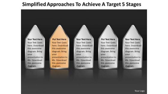 Approaches To Achieve Target 5 Stages Ppt Startup Business Plans PowerPoint Templates