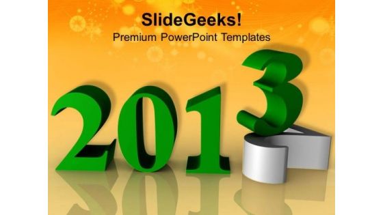 Approaching 2013 New Year Festival PowerPoint Templates Ppt Backgrounds For Slides 1212