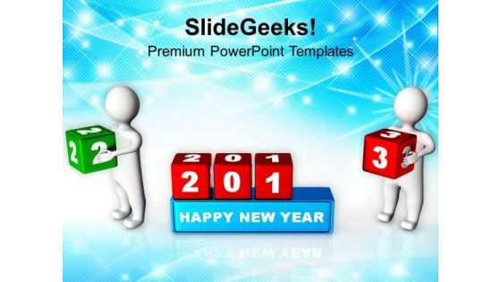 Approaching New Year Business Concept PowerPoint Templates Ppt Backgrounds For Slides 1112