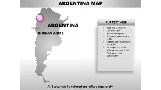 Argentina Country PowerPoint Maps