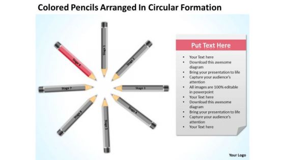 Arranged In Circular Formation Ppt 8 Building Business Plan Template PowerPoint Templates