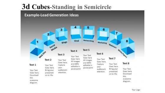 Arrangement Of Blocks PowerPoint Slides