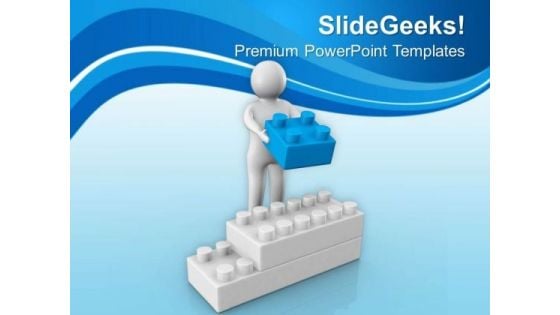 Arranging The Cubes In Order Business Concept PowerPoint Templates Ppt Backgrounds For Slides 0613