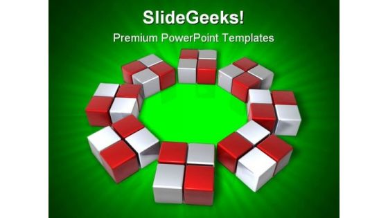 Array Solution Business PowerPoint Templates And PowerPoint Backgrounds 0411