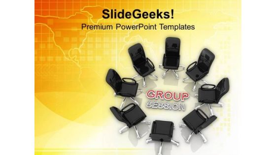 Arrenge The Group Sessions Of Team PowerPoint Templates Ppt Backgrounds For Slides 0613